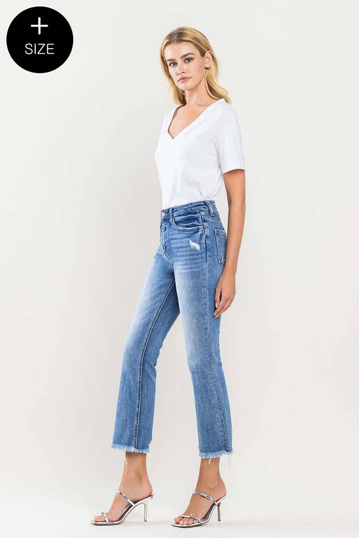 Vervet High Rise Kick Flare Jeans-Curvy - Modish Maven Boutique