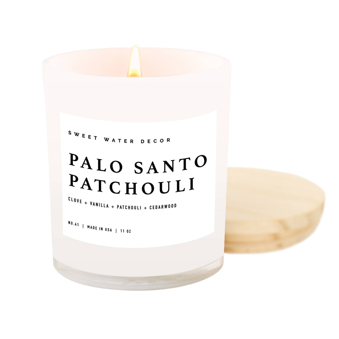 Palo Santo Patchouli 11 oz Soy Candle - Modish Maven Boutique