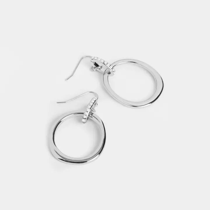 Double Ring Dangle Earrings - Modish Maven Boutique