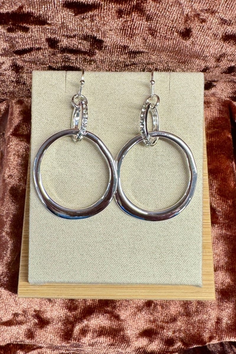 Double Ring Dangle Earrings - Modish Maven Boutique