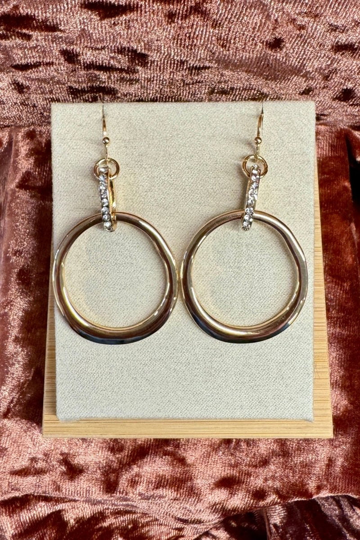 Double Ring Dangle Earrings - Modish Maven Boutique