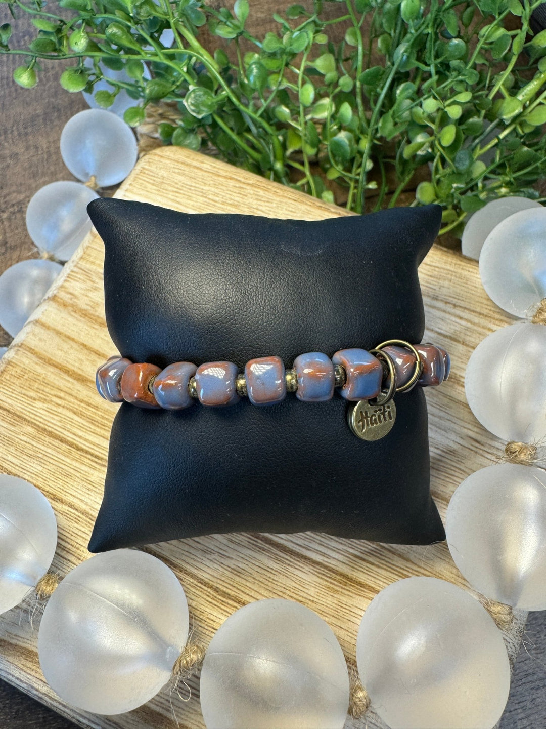 River | Bel Koz Square Clay Bead Bracelet - Modish Maven Boutique