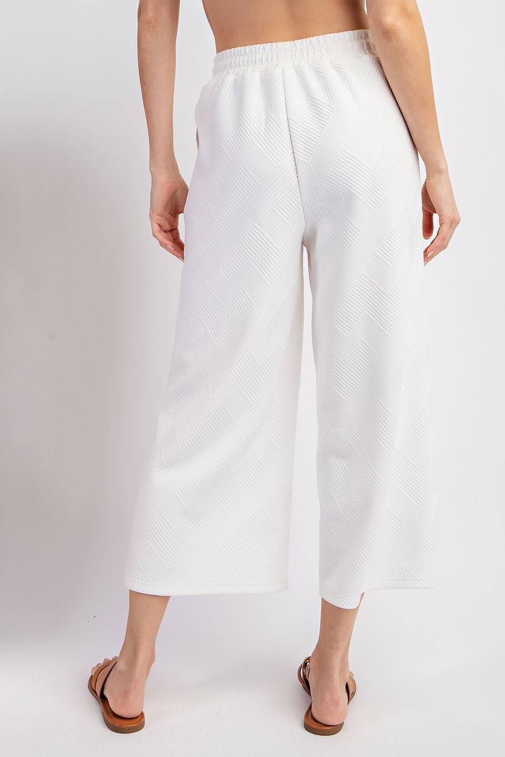 Textured Relaxed Pants - Modish Maven Boutique