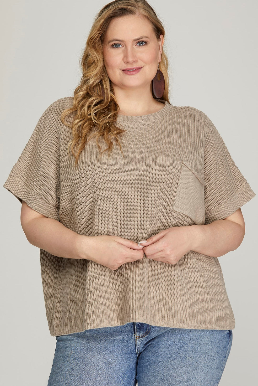 Soft Breeze Drop Shoulder Sweater Top