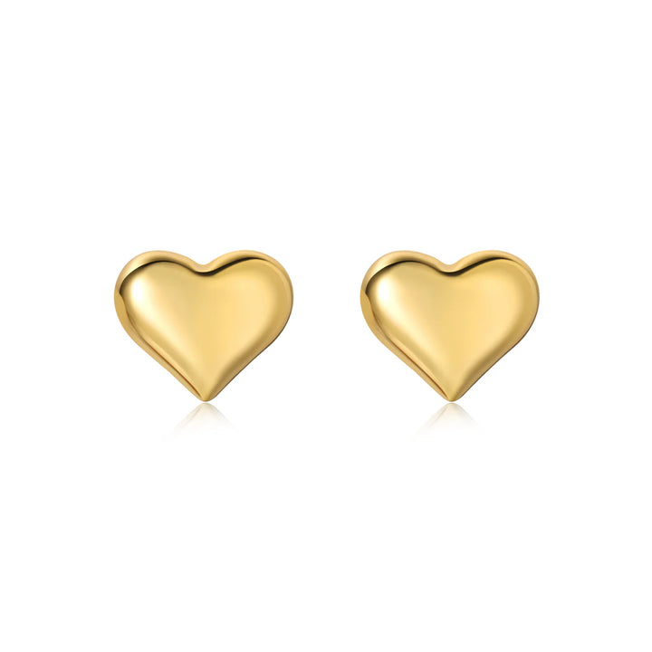 Puffy Heart Stud Earrings - Modish Maven Boutique