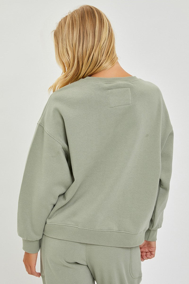 Oversized Step Hem Sweatshirt - Modish Maven Boutique