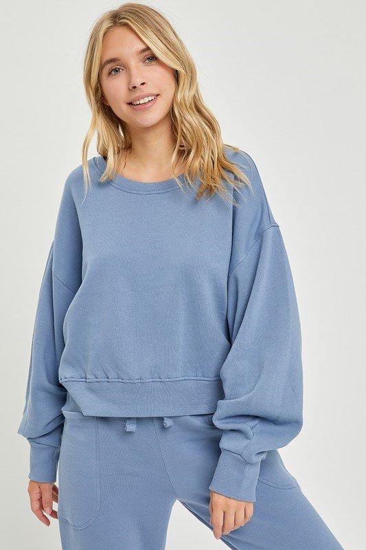 Cozy Knit Lounge Sweatshirt - Modish Maven Boutique