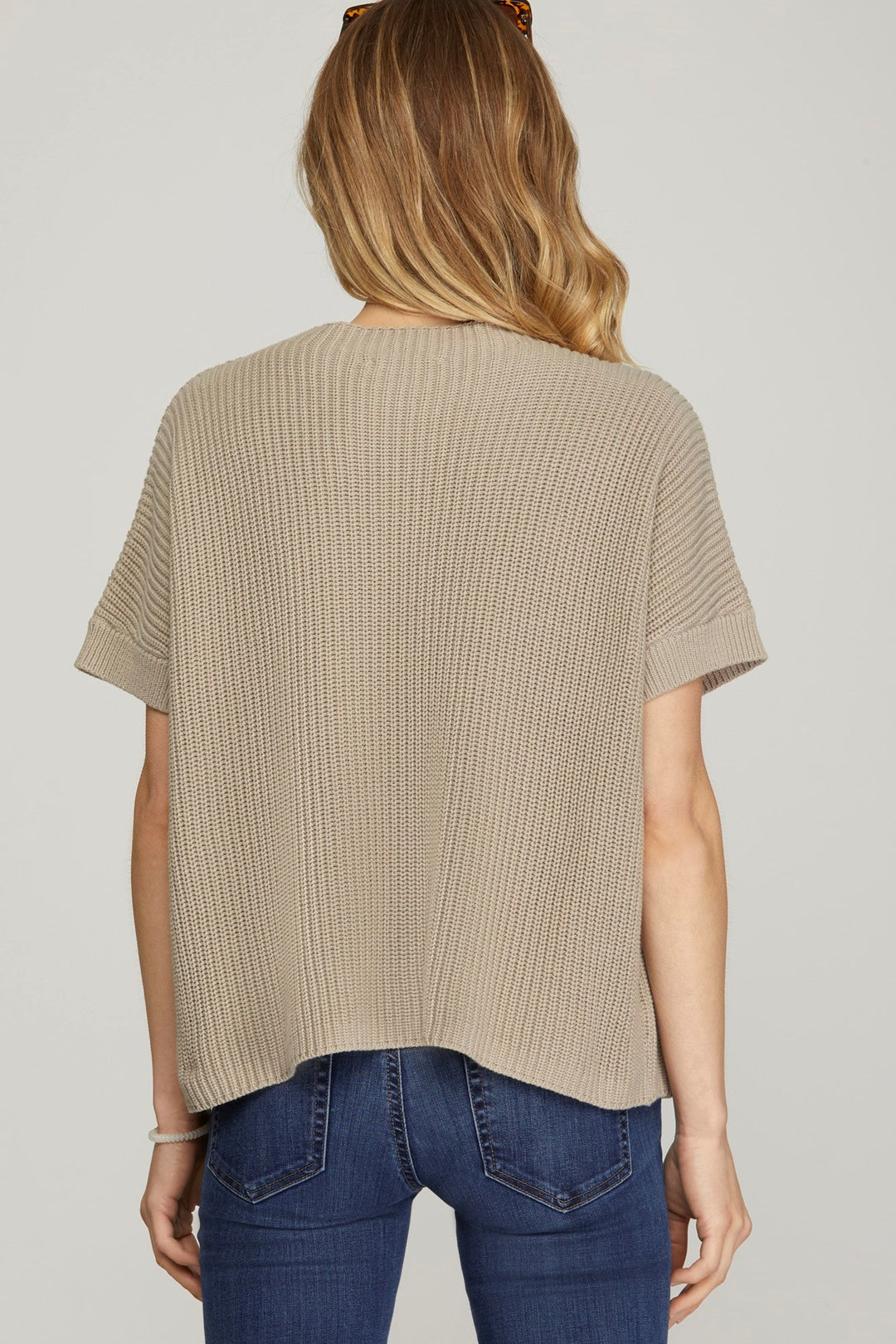 Soft Breeze Drop Shoulder Sweater Top