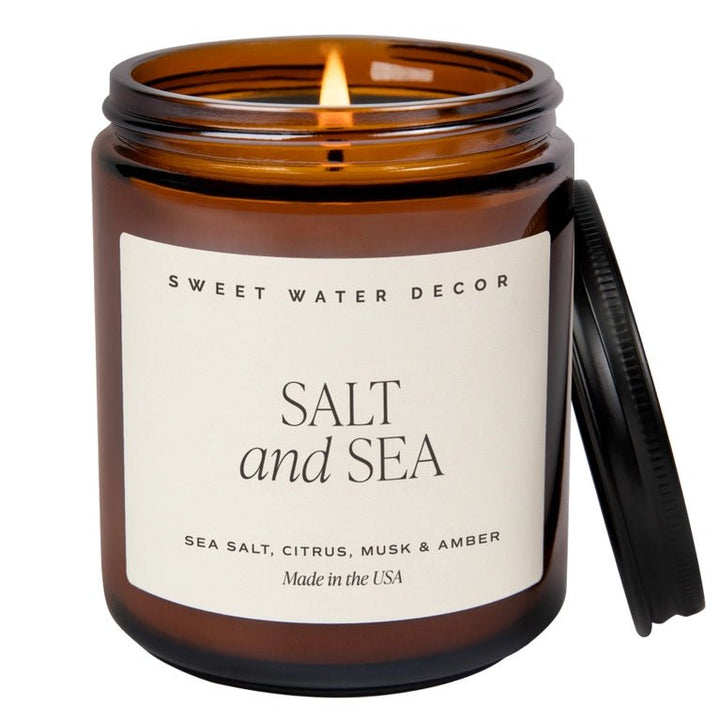 Salt and Sea Scented Soy Candle - Modish Maven Boutique