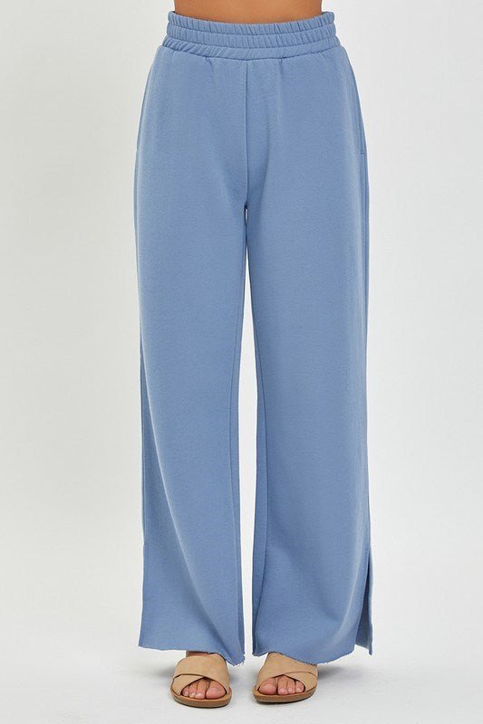 Soft Knit Wide - Leg Lounge Pants - Modish Maven Boutique