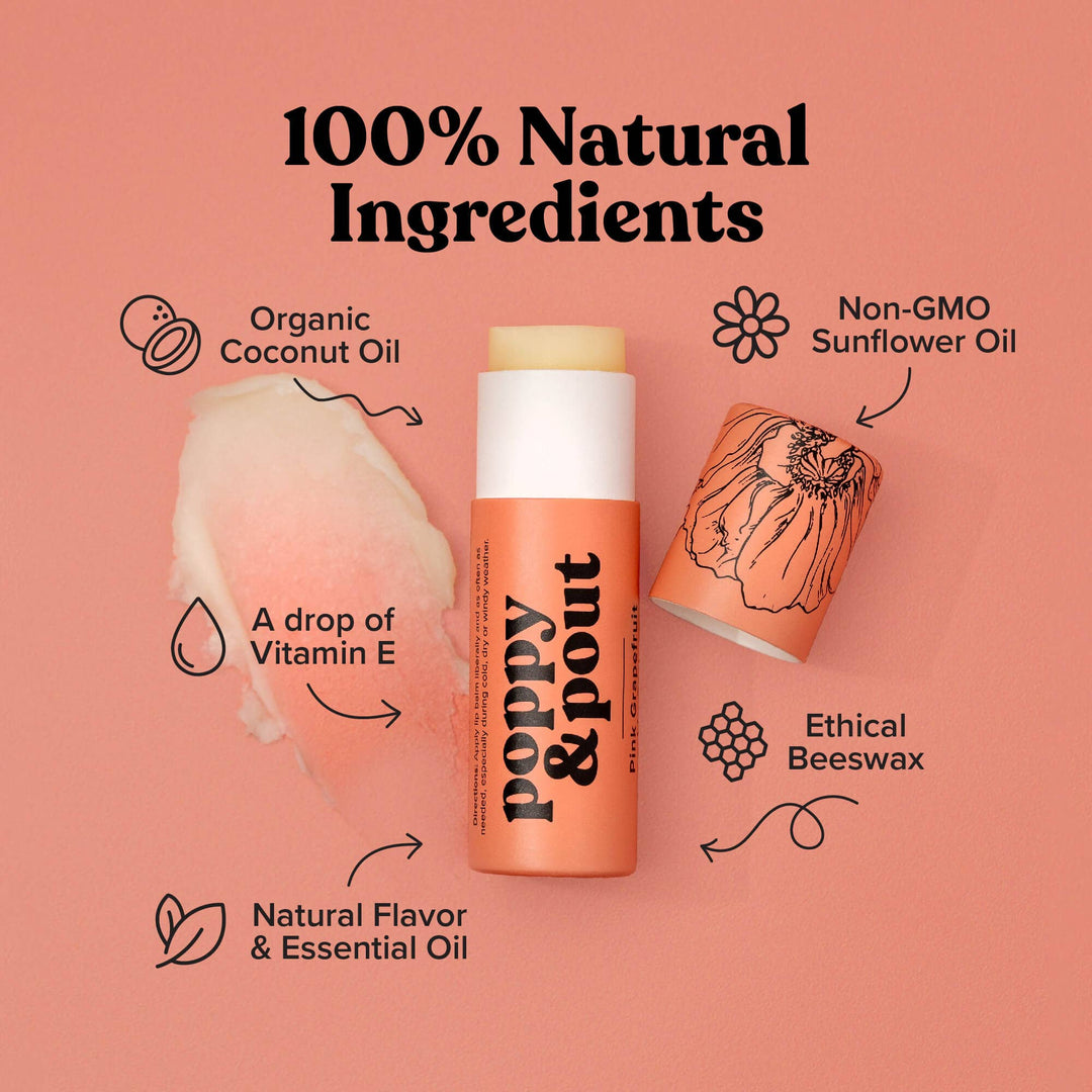 Lip Balm, Pink Grapefruit - Modish Maven Boutique