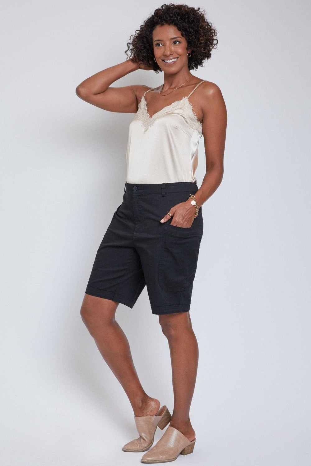 Missy Wide Leg Bermuda Shorts - Modish Maven Boutique