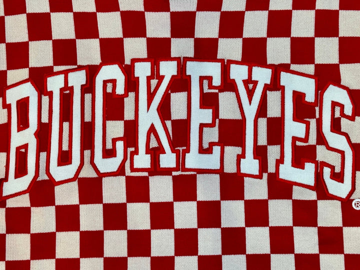 Ohio State Checkerboard Sweater - Modish Maven Boutique