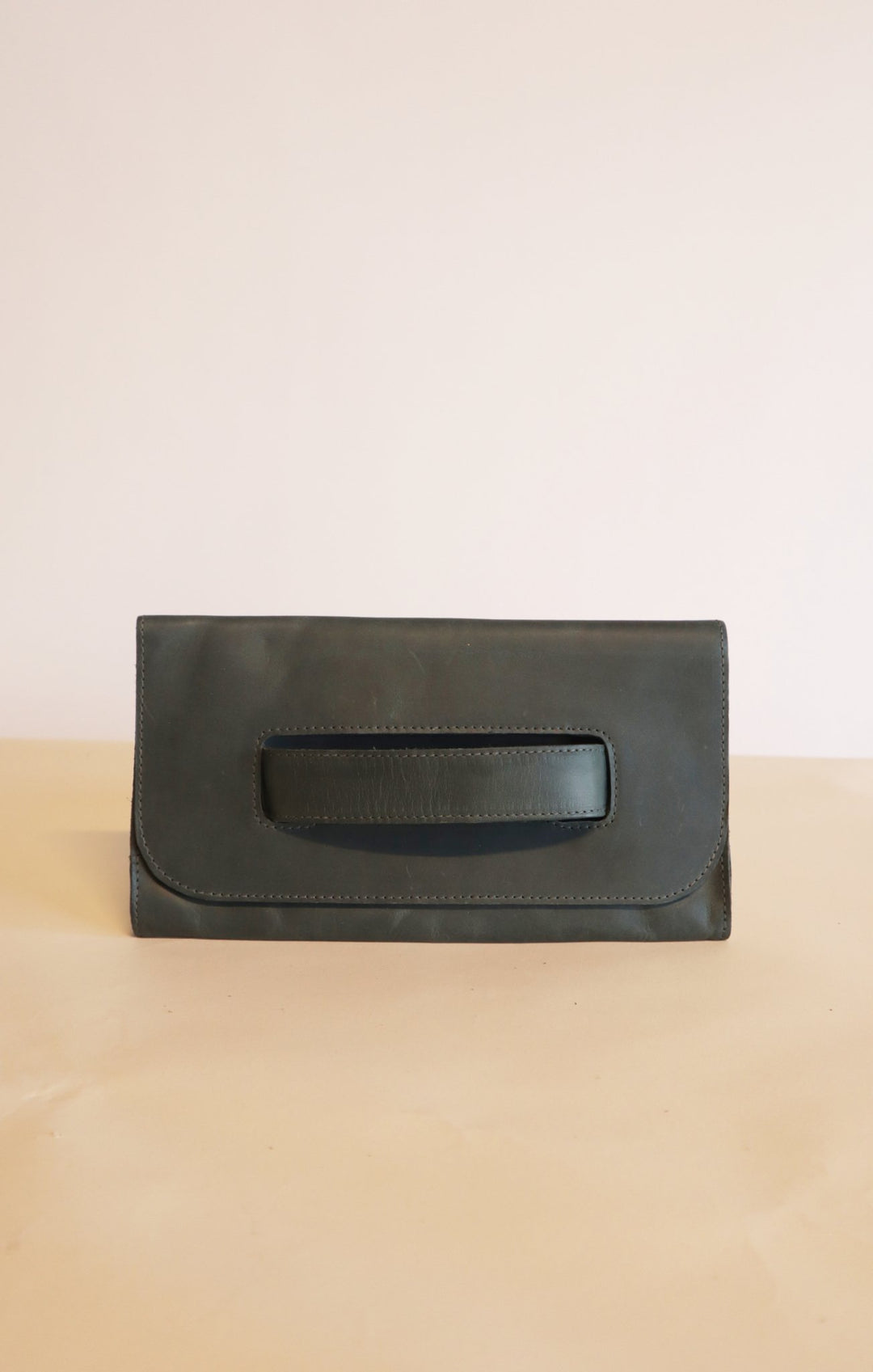 Side Handle Leather Clutch - Modish Maven Boutique