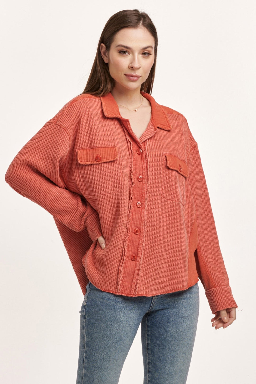 Foster Thermal Shacket - Modish Maven Boutique