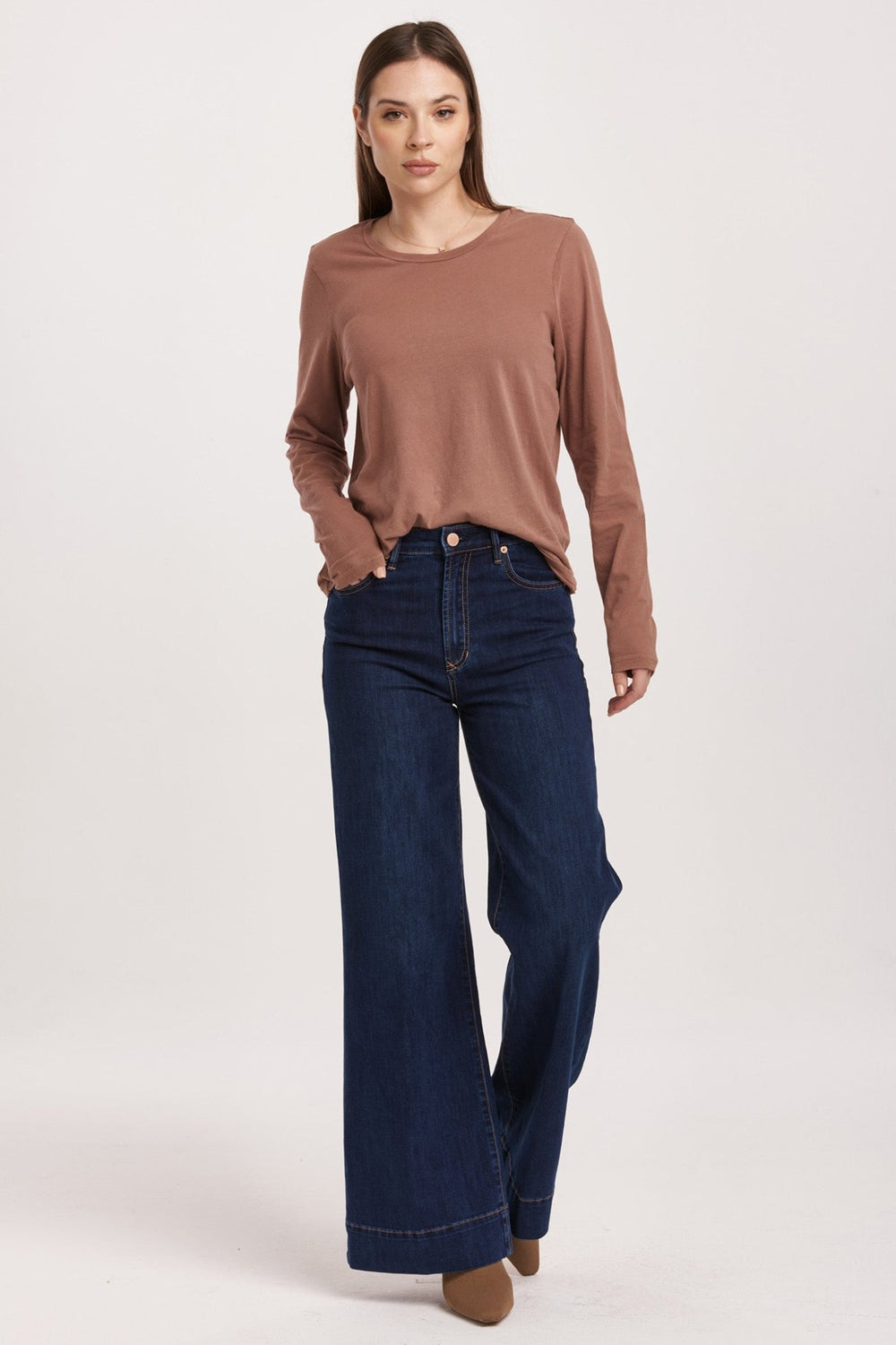 Fiona High Rise Wide Leg Jeans - Modish Maven Boutique