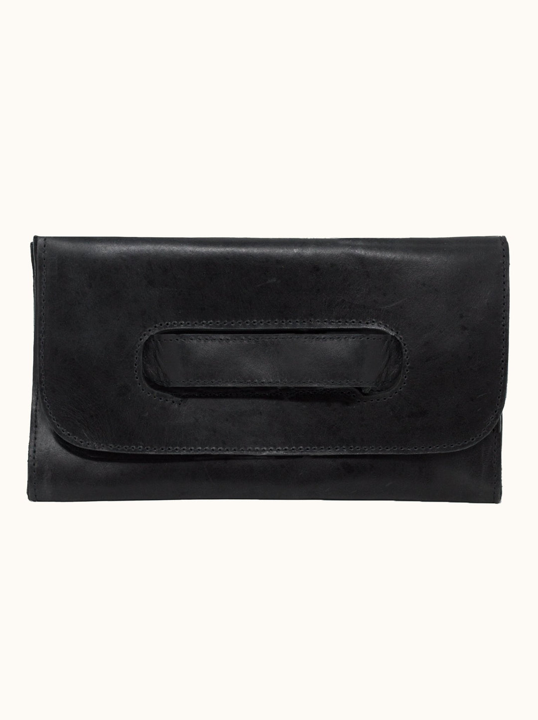 Side Handle Leather Clutch - Modish Maven Boutique