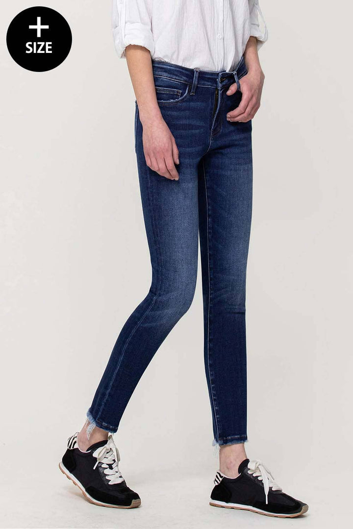 Amber Curvy Vervet Mid Rise Skinny Jean