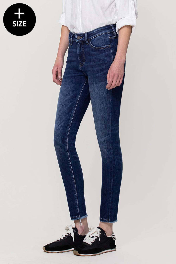 Amber Curvy Vervet Mid Rise Skinny Jean