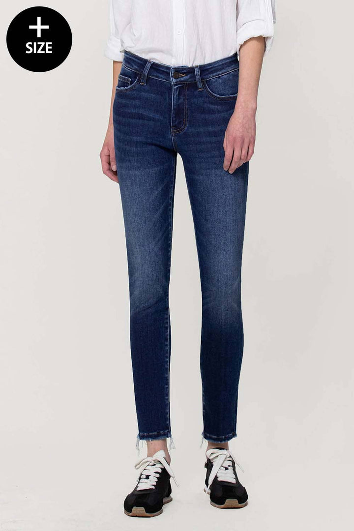 Amber Curvy Vervet Mid Rise Skinny Jean