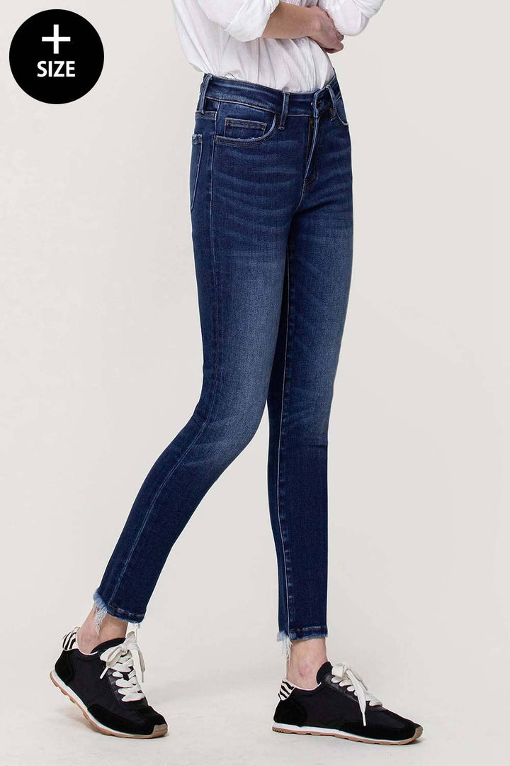 Amber Curvy Vervet Mid Rise Skinny Jean