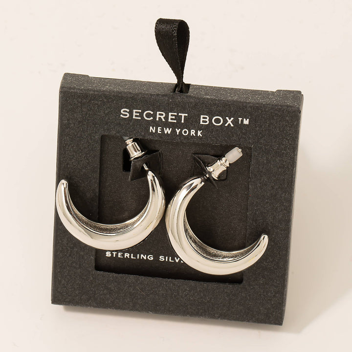 Secret Box Curvy Hoop Earrings - Modish Maven Boutique