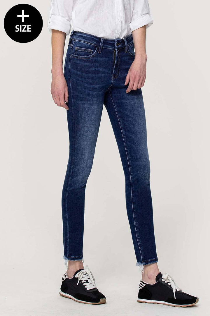 Amber Curvy Vervet Mid Rise Skinny Jean