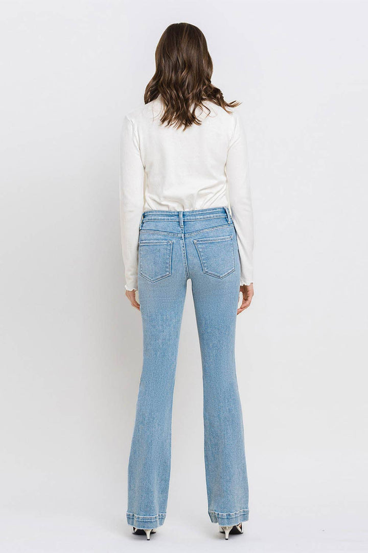 VERVET-MID RISE BOOTCUT JEANS - Modish Maven Boutique