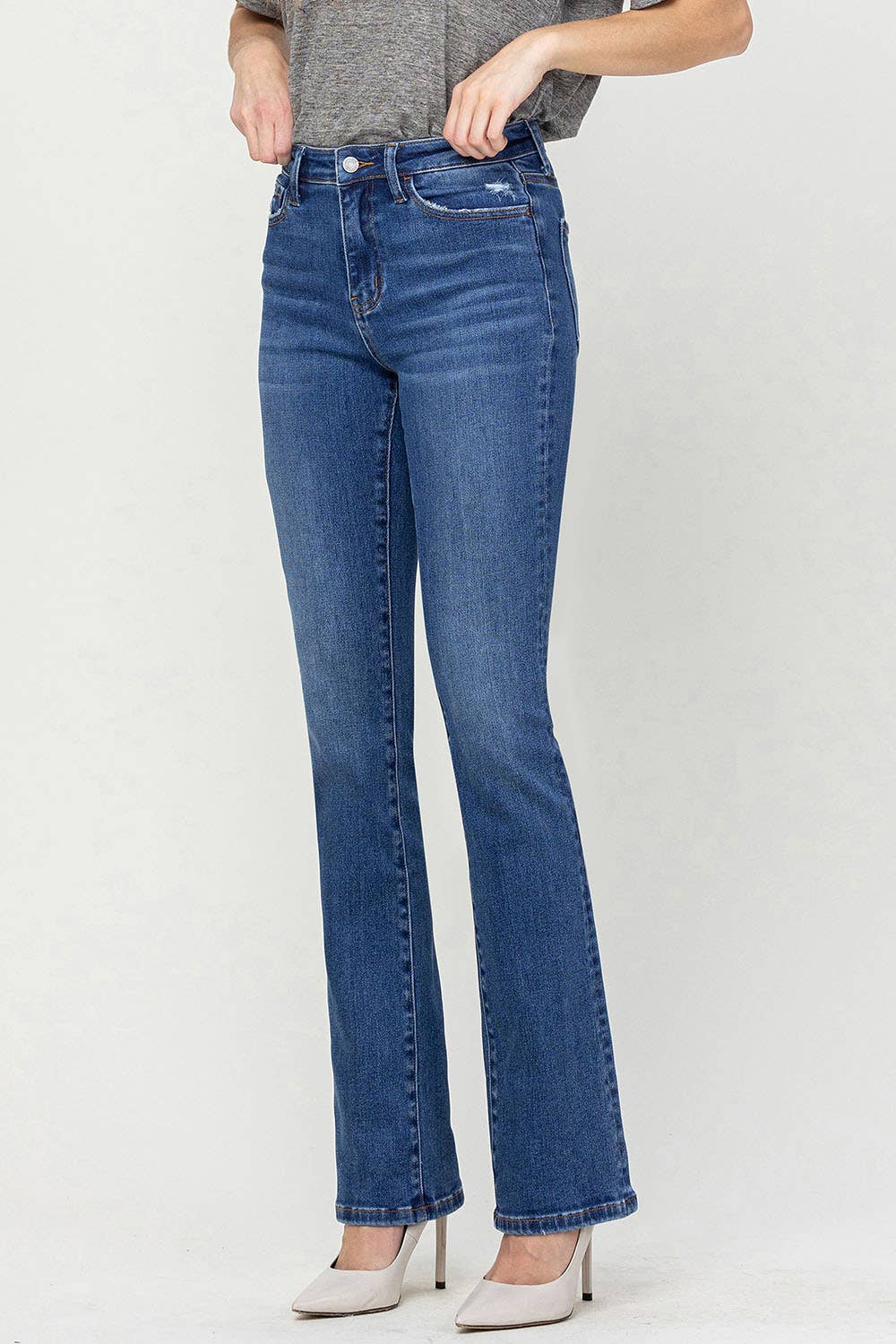 Skylar Vervet High Rise Bootcut Jeans