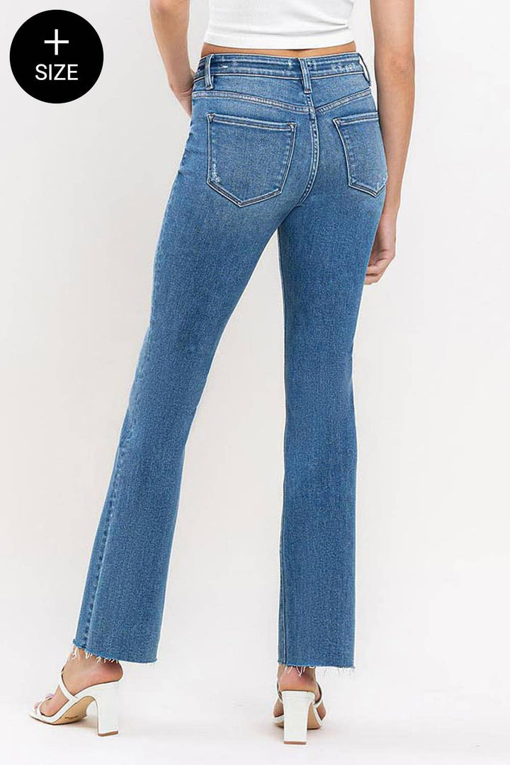Miranda Curvy Vervet Mid Rise Bootcut Jeans